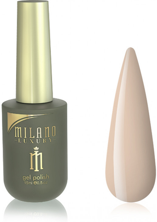 Гель-лак для нігтів кремовий айворі Milano Luxury №200, 15 ml - фото 1
