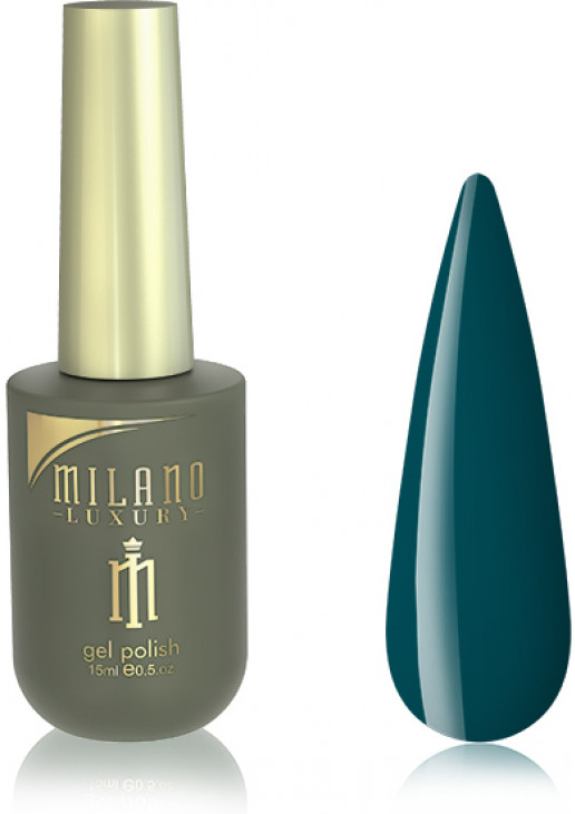 Гель-лак для нігтів колір ялинової тіні Milano Luxury №226, 15 ml - фото 1