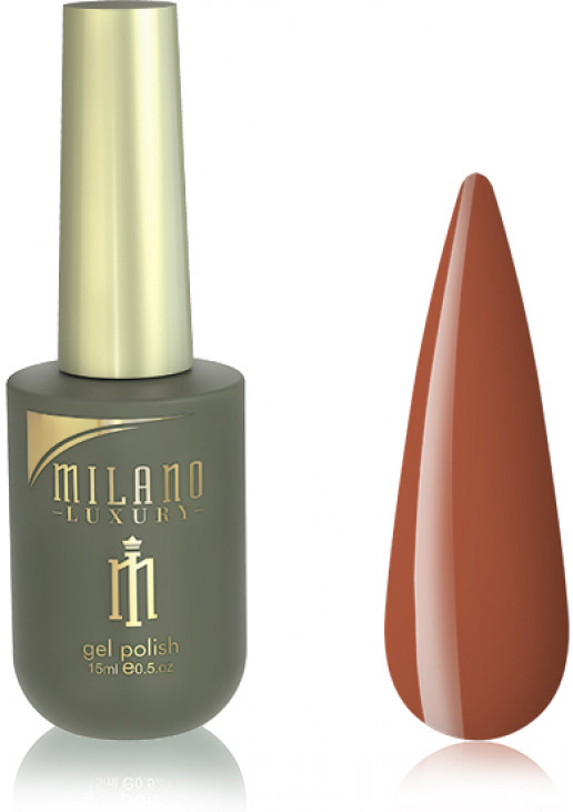 Гель-лак для нігтів охра Milano Luxury №246, 15 ml - фото 1