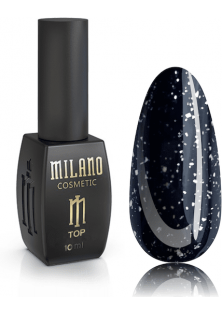 Купити Milano Cosmetic Топ для гель-лаку прозорий із конфетті Top Confetti No Sticky №04, 10 ml вигідна ціна