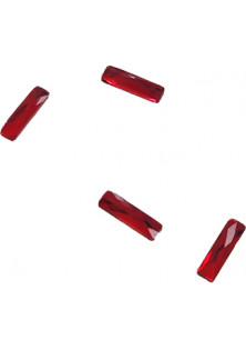 Купити Nailapex Фігурні скляні стрази прямокутні червоні вигідна ціна