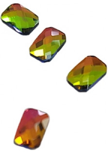 Фігурні скляні стрази прямокутні за ціною 25₴  у категорії Декор для нігтів Тип Стрази для нігтів