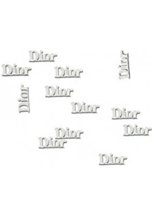 Серебряные украшения для ногтей с логотипом Dior по цене 25₴  в категории Глитеры и блестки для ногтей Тип Декор для ногтей