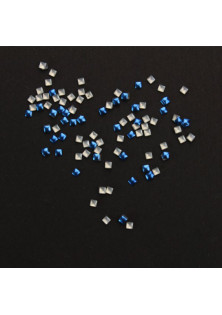 Квадратні заклепки для нігтів металік синій за ціною 25₴  у категорії Декор для нігтів Тип Заклепки для нігтів