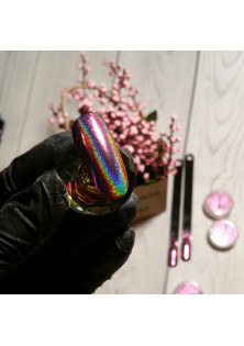 Втирка голограмна Рожева призма за ціною 150₴  у категорії Втірка та пісок для нігтів Країна виробництва США