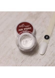 Гель-фарба для аеропуфінгу біла Air Paint Gel №1 за ціною 155₴  у категорії Nailapex Тип Гель-фарба для аеропуфінгу