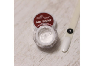 Гель-фарба для аеропуфінгу біла Air Paint Gel №1 за ціною 155₴  у категорії Переглянуті товари