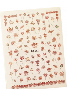 Наклейки на нігті Ніжні квіти за ціною 60₴  у категорії Слайдери та наліпки для декору нігтів Бренд Nailapex