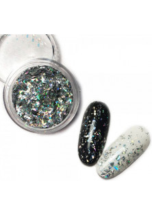 Голограмна слюда срібна за ціною 45₴  у категорії Nailapex Тип Слюда для нігтів
