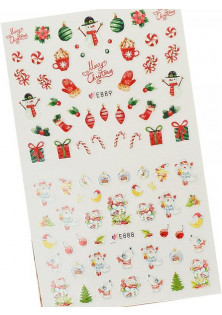 Наклейки на нігті Новий рік та Сніговички за ціною 60₴  у категорії Слайдери та наліпки для декору нігтів