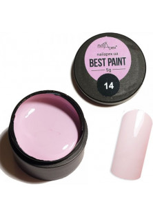 Гель-краска для ногтей нежный розовый Best Paint №14 в Украине