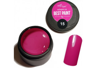 Гель-фарба для нігтів Фуксія Best Paint №15 за ціною 155₴  у категорії Переглянуті товари