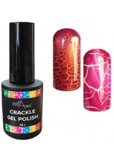 Гель-лак для нігтів Кракелюр малиновий Crackle Nailapex в Україні