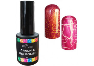 Гель-лак для нігтів Кракелюр малиновий Crackle Nailapex за ціною 155₴  у категорії Переглянуті товари