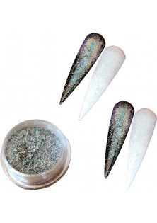 Срібні голограмні пластівці за ціною 80₴  у категорії Nailapex Тип Пластівці для нігтів