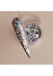 Декор для нігтів голограмні міні-шестигранники сріблясті за ціною 30₴  у категорії Глітери та блискітки для нігтів Країна виробництва США