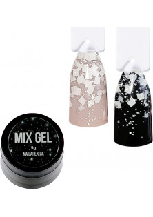 Мікс гель для нігтів Вишиванка біла Mix Gel №11 за ціною 140₴  у категорії Українська косметика Тип Гель для нігтів