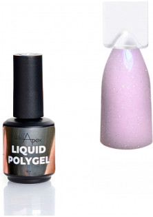 Рідкий полігель для нігтів класичний рожевий з шимером Liquid Polygel №1 в Україні