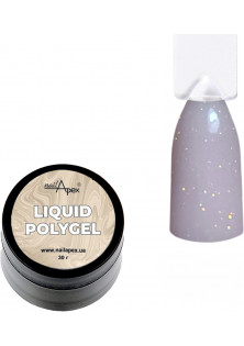 Купити Nailapex Рідкий полігель для нігтів світло-бежевий із шимером Liquid Polygel №6 вигідна ціна