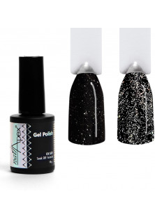 Світловідбиваючий гель-лак Чорний та срібло Nailapex №485 за ціною 155₴  у категорії Гель-лаки для нігтів Призначення Для блиску