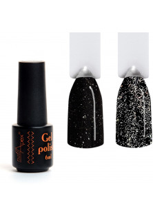 Світловідбиваючий гель-лак Чорний та срібло Nailapex №485 за ціною 95₴  у категорії Гель-лаки для нігтів та інші матеріали Тип Гель-лак для нігтів