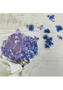 Вініловий фотофон для нігтів Синій букет квітів в Україні