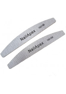 Купити Nailapex Пилка напівмісяць Зебра 150/150 грит вигідна ціна
