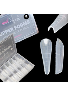 Верхні форми для нарощування Пайп №8 за ціною 250₴  у категорії Nailapex Тип Форми для нарощування нігтів