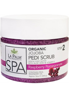 Купити La Palm Гелевий скраб для ніг Pedi-Gel Scrub Raspberry Pomegranate з екстрактом морських водоростей вигідна ціна
