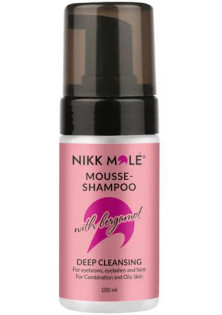Мус-Шампунь для брів, вій і обличчя Mousse Shampoo With Bergamot за ціною 130₴  у категорії Nikk Mole Об `єм 100 гр