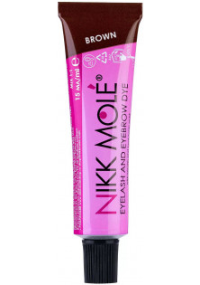 Фарба для брів і вій Eyebrow And Eyelash Dye Brown за ціною 125₴  у категорії Nikk Mole Призначення Фарбування