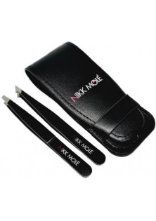 Набор черных пинцетов для бровей Black Tweezers Set по цене 640₴  в категории Nikk Mole Объем 2 шт