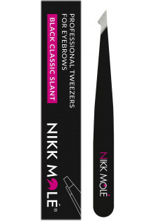 Пінцет для брів скосий Beveled Eyebrow Tweezers Black за ціною 350₴  у категорії Nikk Mole Об `єм 1 шт