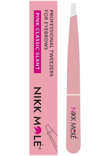 Пінцет для брів класичний Classic Eyebrow Tweezers Pink за ціною 350₴  у категорії Nikk Mole Призначення Моделювання