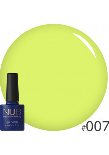 Гель-лак для нігтів універсальний NUB Gel Polish №007 - Yellow Sensation, 8 ml за ціною 149₴  у категорії Американська косметика Бренд NUB