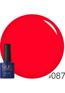 Гель-лак для нігтів універсальний NUB Gel Polish №087 - Classical Red, 8 ml за ціною 149₴  у категорії Гель-лаки для нігтів та інші матеріали Країна ТМ США