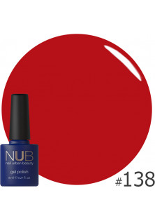 Гель-лак для нігтів універсальний NUB Gel Polish №138 - Casual Red, 8 ml в Україні
