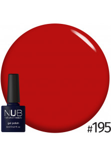 Гель-лак для нігтів універсальний NUB Gel Polish №195 - Old School Red, 8 ml