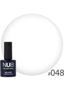 Гель-лак для нігтів універсальний NUB Gel Polish XL №048 - White Collar, 11.8 ml за ціною 189₴  у категорії Американська косметика Призначення Захист