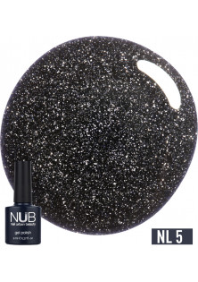 Купити NUB Гель-лак зі світловідбиваючим ефектом NUB Gel Polish Night Light №05 - Dark Sky, 8 ml вигідна ціна