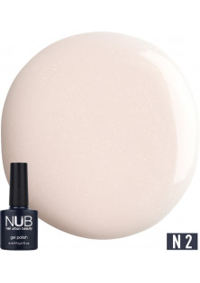Гель-лак нюдовый с шиммером NUB Gel Polish Naked №02 - Milk Opal, 8 ml по цене 149₴  в категории Американская косметика Бренд NUB