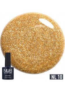 Купить NUB Гель-лак со светоотражающим эффектом NUB Gel Polish Night Light №10 - Sunshine, 8 ml выгодная цена