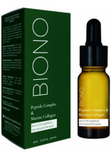 Купити Biono Сироватка для шкіри навколо очей та повік Peptide Complex & Marine Сollagen Eye Serum вигідна ціна