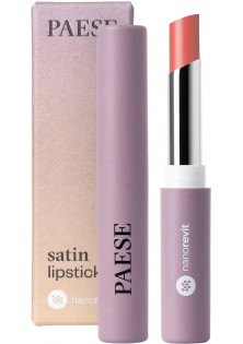 Помада для губ Satin Lipstick Nanorevit №21 Soft Peach за ціною 350₴  у категорії Польська косметика Бренд Paese