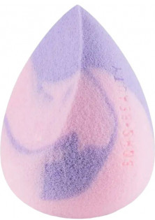 Професійний спонж для макіяжу Makeup Sponge Cut Lilac & Rose №0599