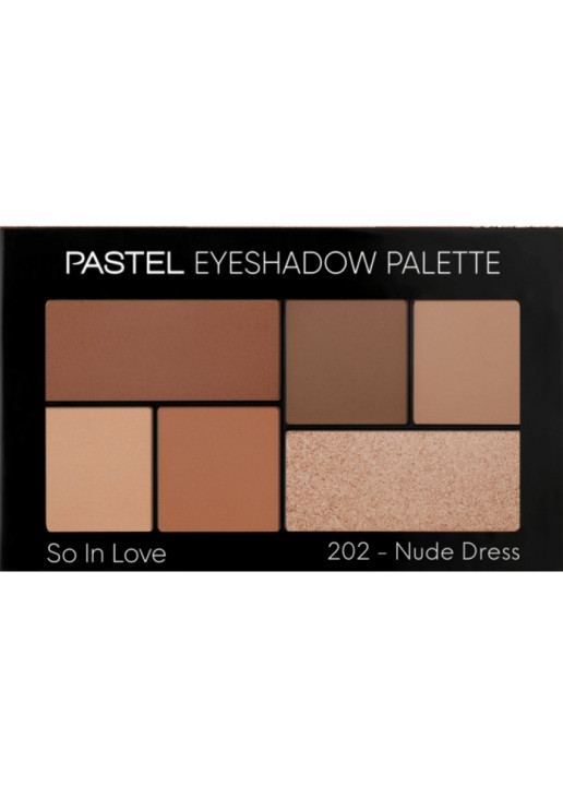 Палетка теней для век Eyeshadow Palette So In Love №202 Nude Dress - фото 1