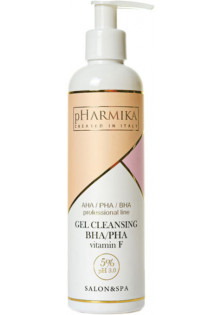 Очищуючий гель для обличчя Gel Cleansing BHA/PHA & Vitamin F 5%, pH 3.0 за ціною 245₴  у категорії Українська косметика Серiя AHA / PHA / BHA