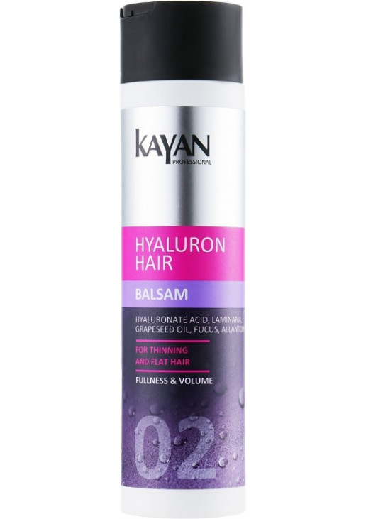 Бальзам для тонкого та позбавленого об'єму волосся Hyaluron Hair Balsam - фото 1