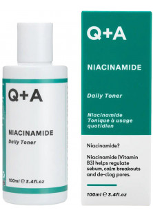 Зволожуючий тонер для обличчя з ніацинамідом Niacinamide Daily Toner за ціною 379₴  у категорії Q+A