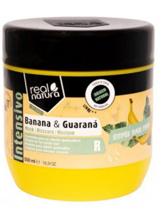 Купити Real Natura Маска для ламкого та слабкого волосся Super Hair Food Banana E Guaraná вигідна ціна